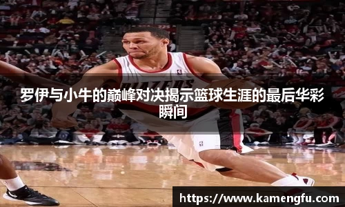 罗伊与小牛的巅峰对决揭示篮球生涯的最后华彩瞬间